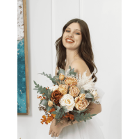 Wedding bouquet Orange bridal bouquet Terracotta orange bouquet Rust wedding bouquet Fall wedding bouquet