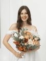 Bridesmaids bouquet, Wedding bouquet, Orange bridal bouquet, Terracotta orange bouquet, Rust wedding bouquet, Fall wedding bouquet