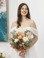 Bridesmaids bouquet, Wedding bouquet, Orange bridal bouquet, Terracotta orange bouquet, Rust wedding bouquet, Fall wedding bouquet